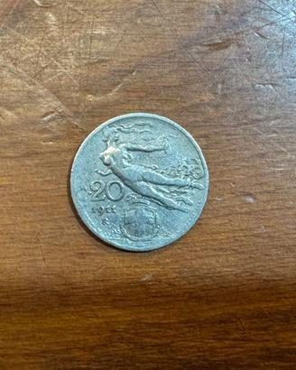 Moneta 20 lire 1911