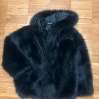 Bomber pelliccia sintetica colore nero