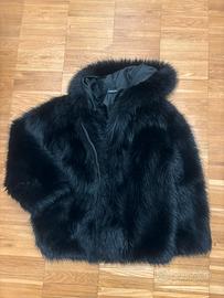 Bomber pelliccia sintetica colore nero