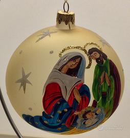 Palla di Natale Artigianale con stand