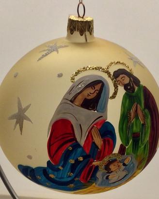 Palla di Natale Artigianale con stand