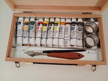Valigetta  Lefranc & Bourgeois colori a olio