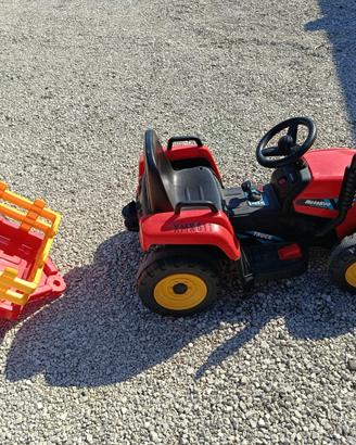 Trattorino con rimorchio a batteria per bambini