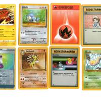 Lotto x  8 Carte Pokémon miste Vintage Italiane IT