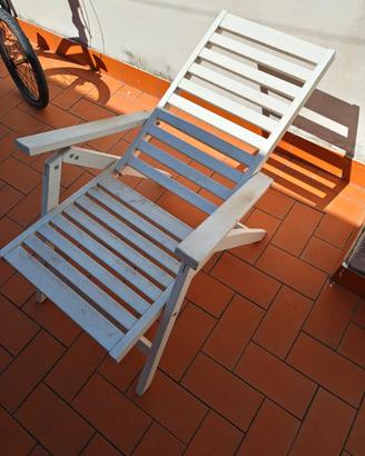 Sedia reclinabile poltrona da esterno Ikea mod. Ap