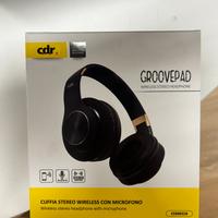 Groovepad Cuffia stereo wireless con microfono