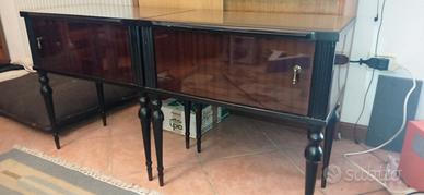 coppia comodini vintage 60's design Paolo Buffa