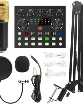 KIT REGISTRAZIONE PODCAST COMPLETO SET MICROFONO