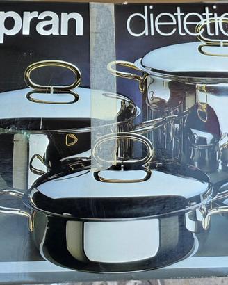 Batteria pentole 31pz inoxpran dietetic18/12 NUOVA