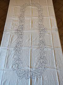 Tovaglia lino vero sfilato siciliano cinquecento