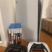 Ps5, 2 controller, 6 giochi