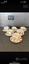 Thun set 6 tazzine caffe con piattino linea countr