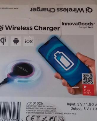 Carica Batterie Wireless Per Telefono Con Cavo Usb