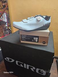 scarpe ciclismo giro cadet road bianche tg 44