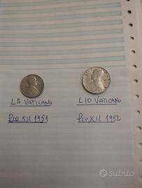 2 monete città del vaticano