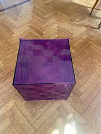 Tavolino cubo viola