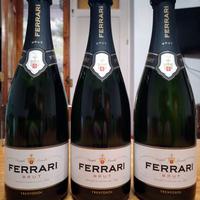 3 bottiglie di Ferrari Brut Trento DOC da 75cl