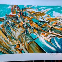 Serigrafia / Litografia Astratta Futurista