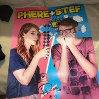 Poster Two players one console con firma originale