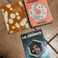 3 Libri testo scolastici vintage BIOLOGIA CHIMICA