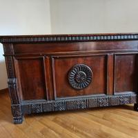 Scrivania legno antica