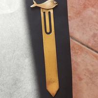 Segnalibro in ottone anni 60