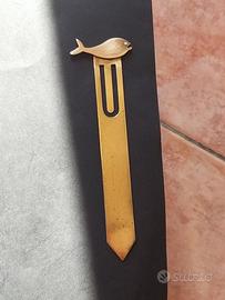 Segnalibro in ottone anni 60