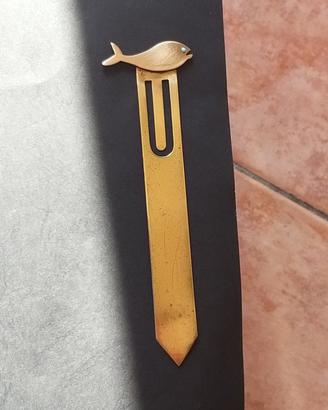 Segnalibro in ottone anni 60