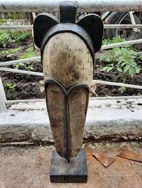 Maschera africana Fang Ngil - Legno scolpito con b