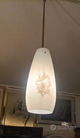 lampadario a sospensione in vetro di Murano