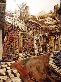 Quadro su cartoncino 50 x 35 cm di Salvatore Spano