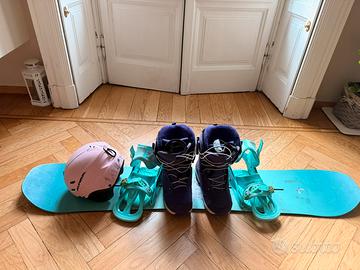 Set snowboard donna completo