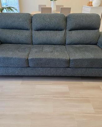 Divano lineare con carrello estraibile – come nuov