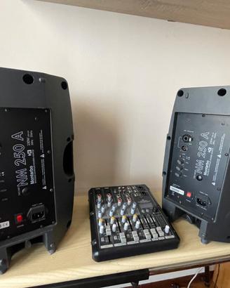 Casse attive Montarbo NM250A più’ Mixer Soundsatio