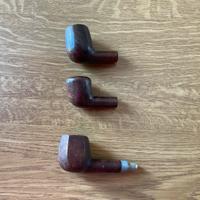 Nr.3 pipe in radica di legno vintage da collezione