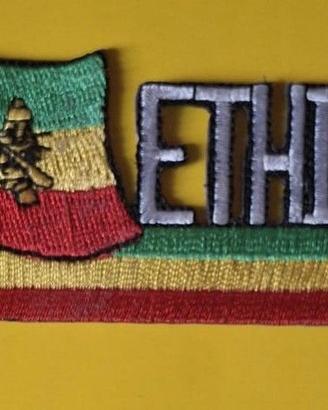 Ethiopia Patch con Leone di Giuda. Toppa 12x4