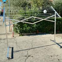 stendi panni  alluminio telescopico