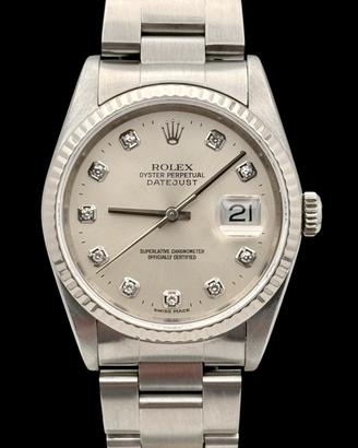 rolex datejust 36 mm ref 16234 oro bianco