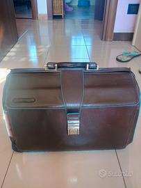 borsa Piquadro Square blu medico