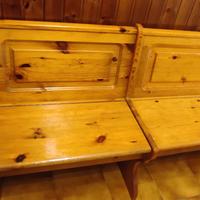Panca in legno con  sedile contenitore