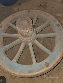 ruota carro antico