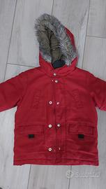 Giaccone bimbo rosso 2 anni