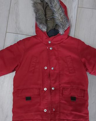 Giaccone bimbo rosso 2 anni