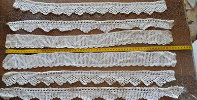 STRISCE DI PIZZO FATTO A MANO