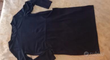 Abito in viscosa elasticizzata blu