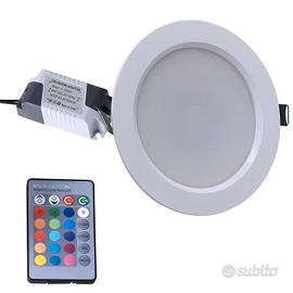 Faretti led rgb 5w Alta luminosità 24 Colori 230v
