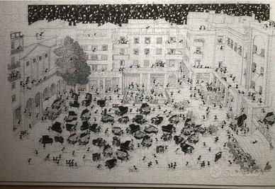 Puzzle 1080 pezzi formiche pianoforti Vettori 48x6
