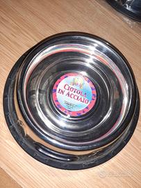 ciotola acciaio camon per cane o gatto