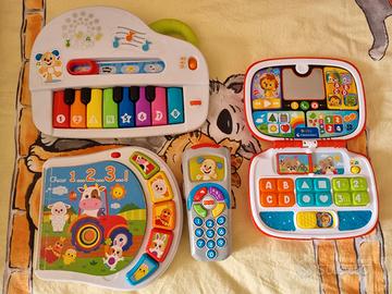 Lotto 4 giocattoli elettronici didattici musicali