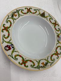 Servizio 18 piatti natalizi fade maison porcellana